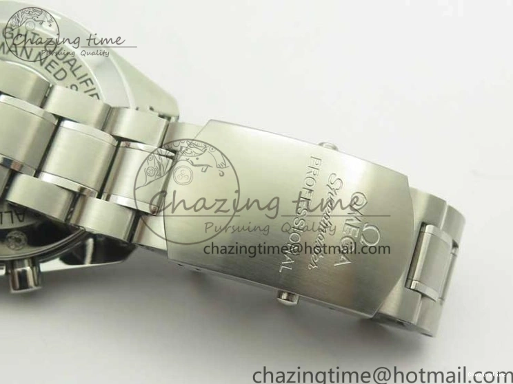 0419 Durable Speedmaster Professional SS OMF Best Edition Black Dial on SS Bracelet Manual Winding Chrono Movement 7995